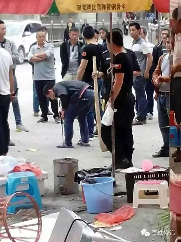 Rongjiang County, Guizhou province city was hurt by a surrounding beat pharmacy owner, police set up a task force survey